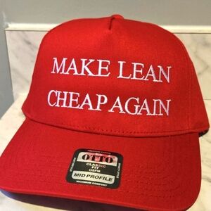Purple Heart Limited  maga style "make lean cheap again" hat